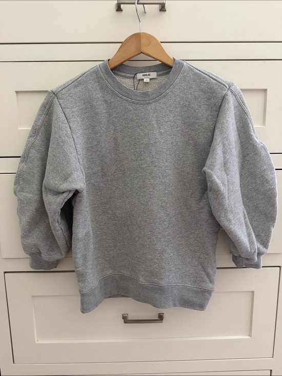 Agolde Tops - Agolde Light Gray Crewneck Pullover